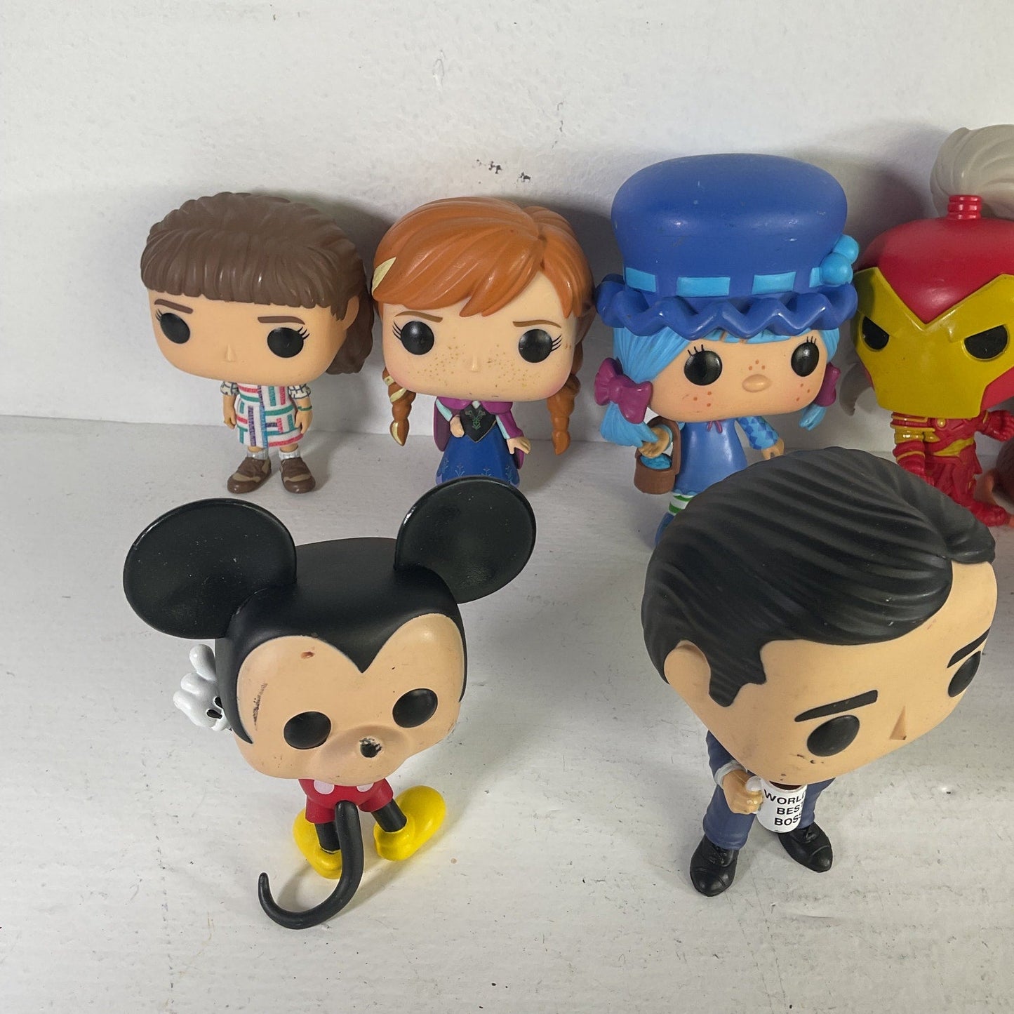 Used Funko Pop Mixed Action Figure Collection Loose DC Marvel Disney Strawberry - Warehouse Toys