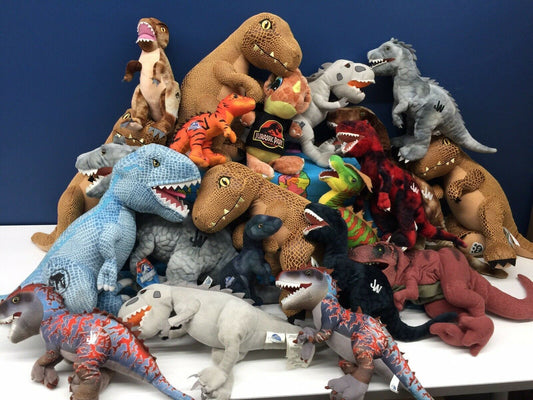 Used LOT 19 Jurassic Park World Dinosaur T - Rex BABW Plush Toys Dino - Warehouse Toys