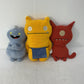 Used LOT 3 Uglydolls Monster Character Plush Dolls Yellow Red Blue - Warehouse Toys