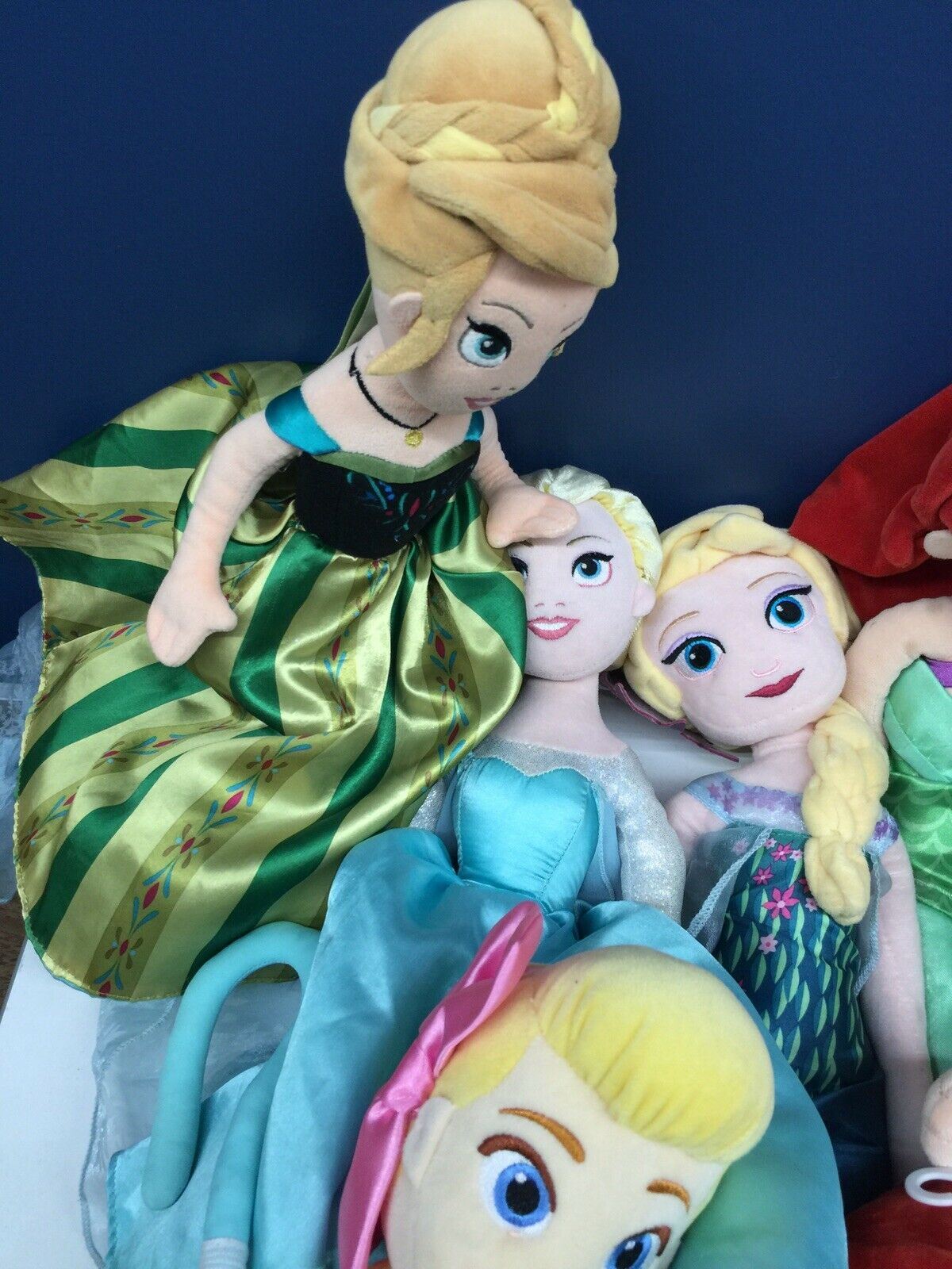 Used LOT 40 Disney Store Disney Princess Plush Dolls Cinderella Frozen - Warehouse Toys