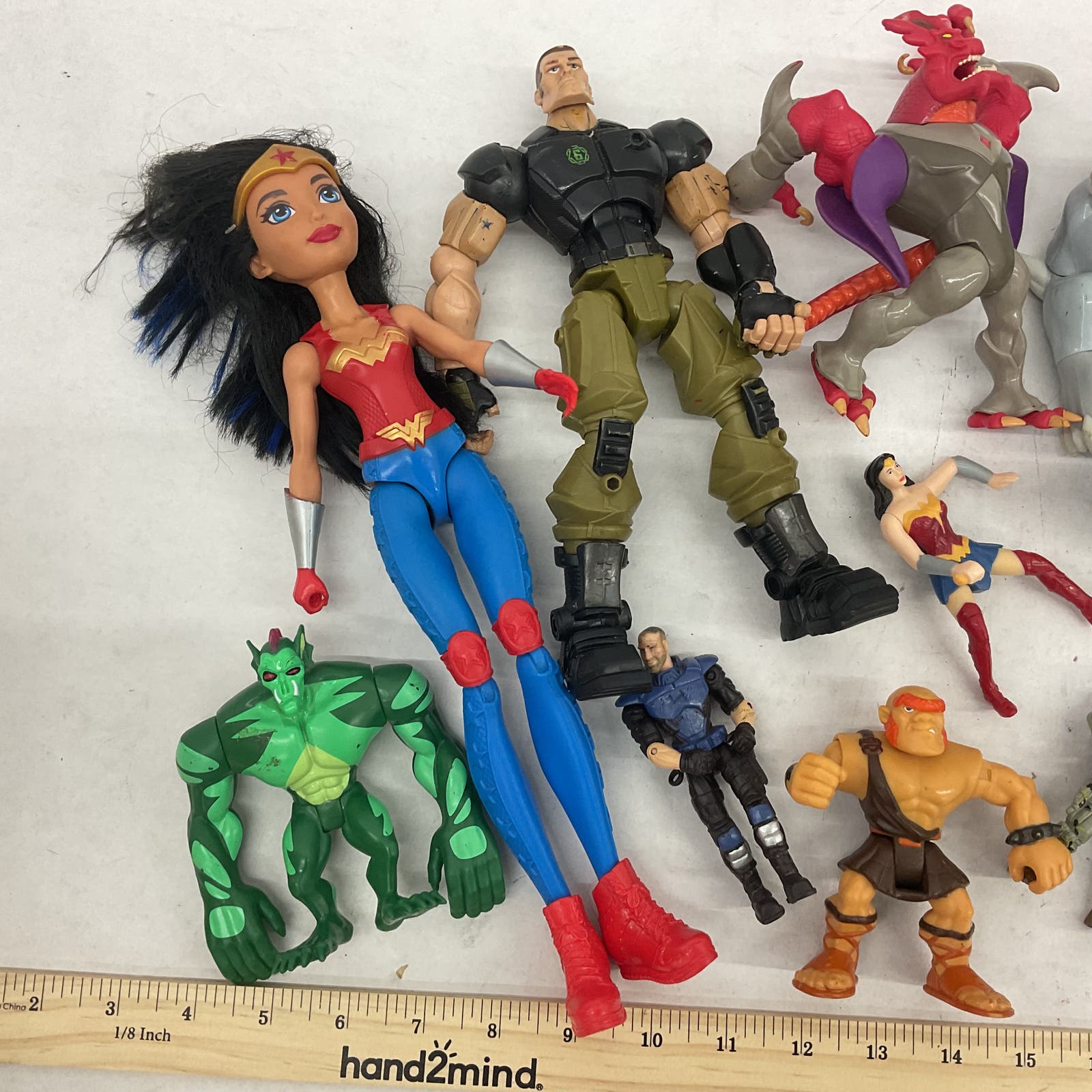 Used Mixed LOT 10 lbs Random Action Figures Marvel DC Batman Fashion Dolls - Warehouse Toys