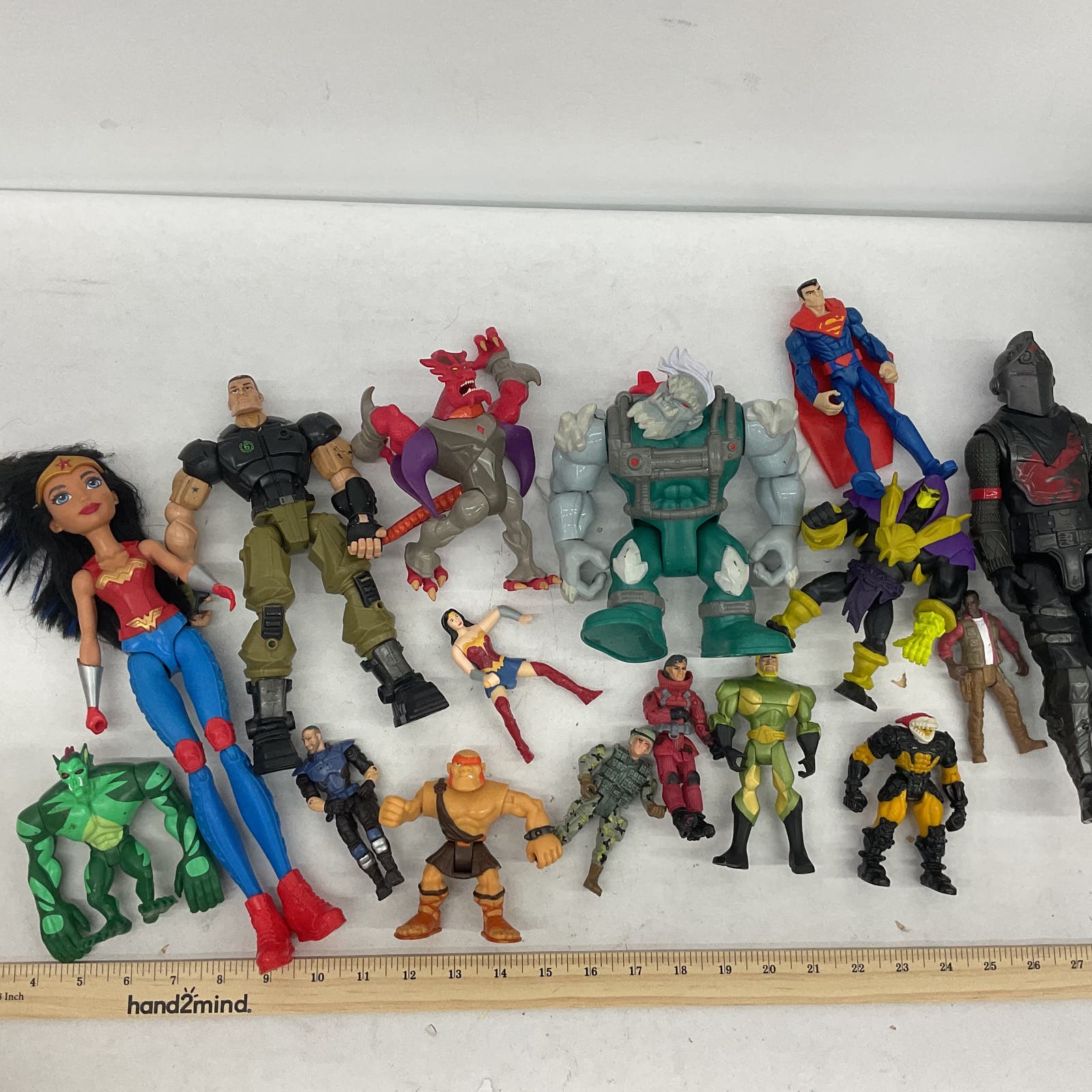 Used Mixed LOT 10 lbs Random Action Figures Marvel DC Batman Fashion Dolls - Warehouse Toys