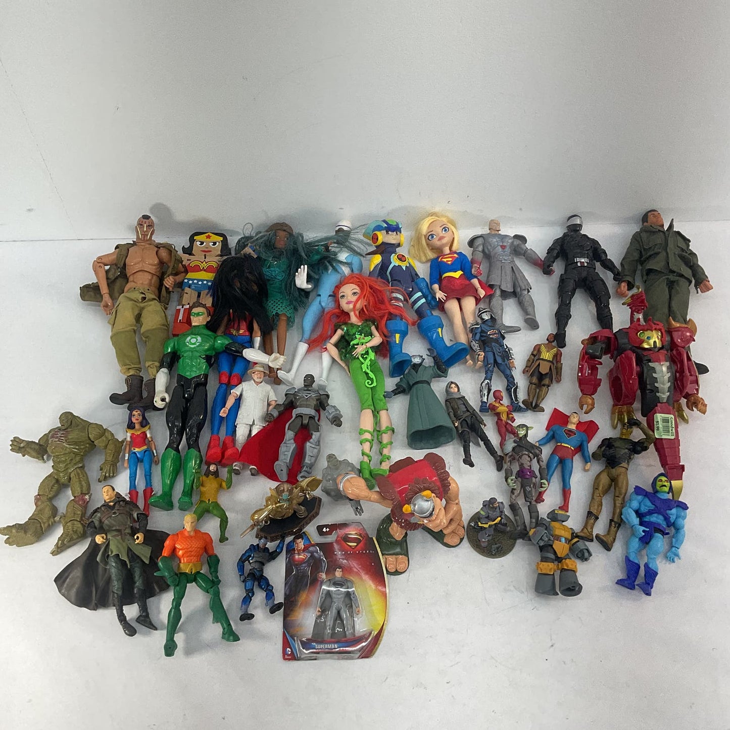 Used Mixed LOT 15 lbs Random Action Figures Dolls DC Comics Marvel Batman - Warehouse Toys