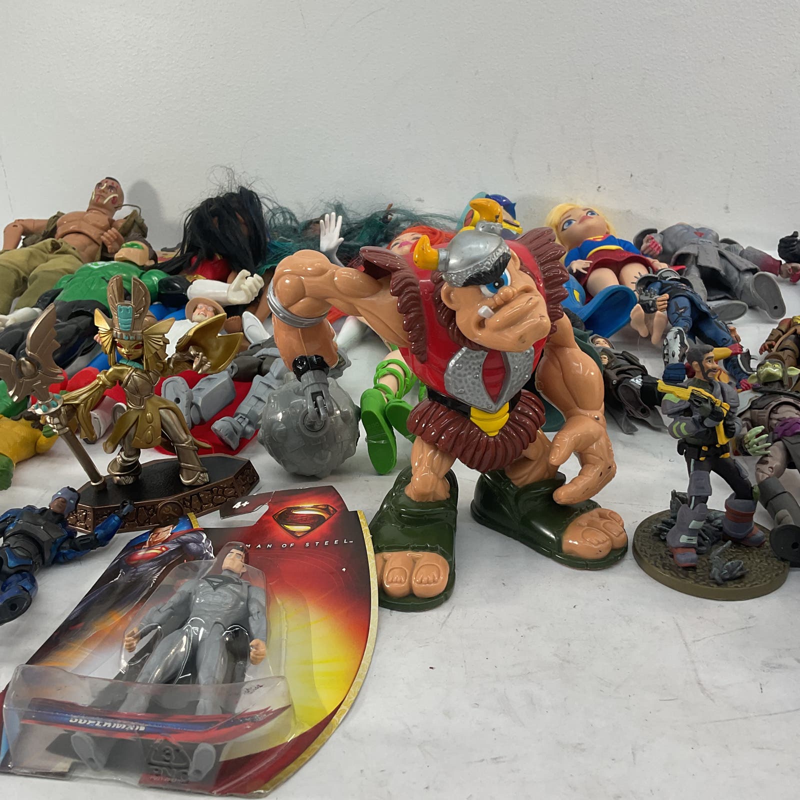 Used Mixed LOT 15 lbs Random Action Figures Dolls DC Comics Marvel Batman - Warehouse Toys