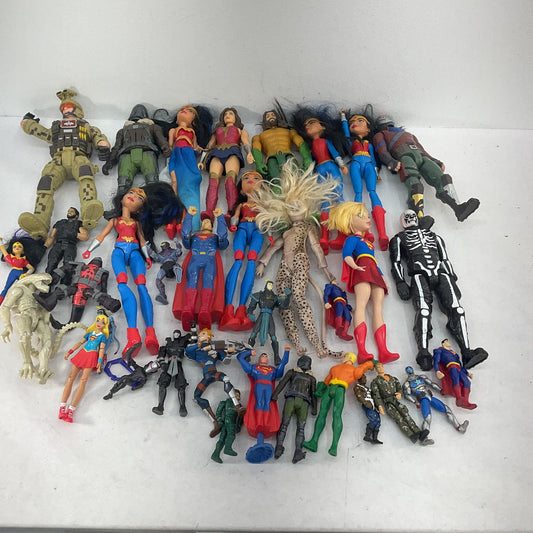 Used Mixed LOT 20 lbs DC Comics Marvel Action Play Dolls Figures Superman - Warehouse Toys