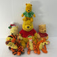 Used Mixed LOT Disney Winnie the Pooh Character Plush Bears Tigger Xmas - Warehouse Toys