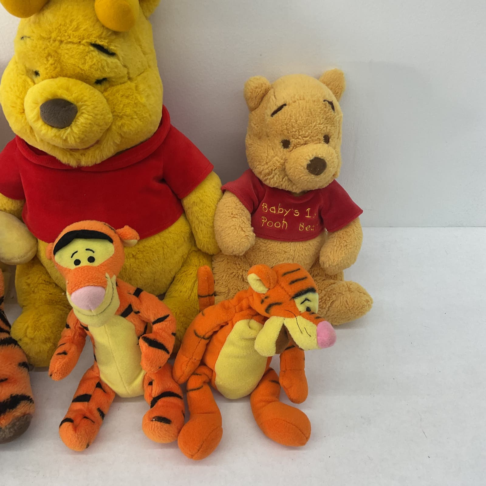 Used Mixed LOT Disney Winnie the Pooh Character Plush Bears Tigger Xmas - Warehouse Toys