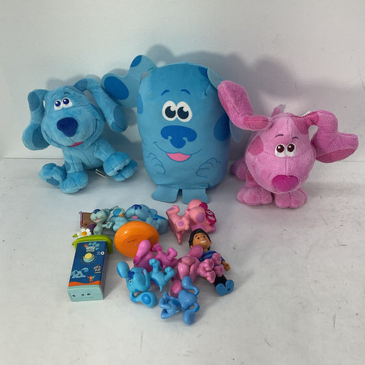 Used Mixed LOT Nick Jr Blues Clues Dog Character Plush Dolls Toy Figures Magenta - Warehouse Toys