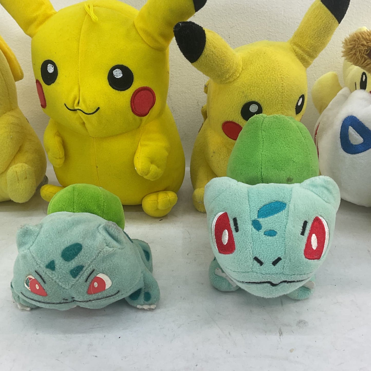 Used Mixed LOT Nintendo Pokemon Pikachu Plush Toys Bulbasaur Plant Characters - Warehouse Toys