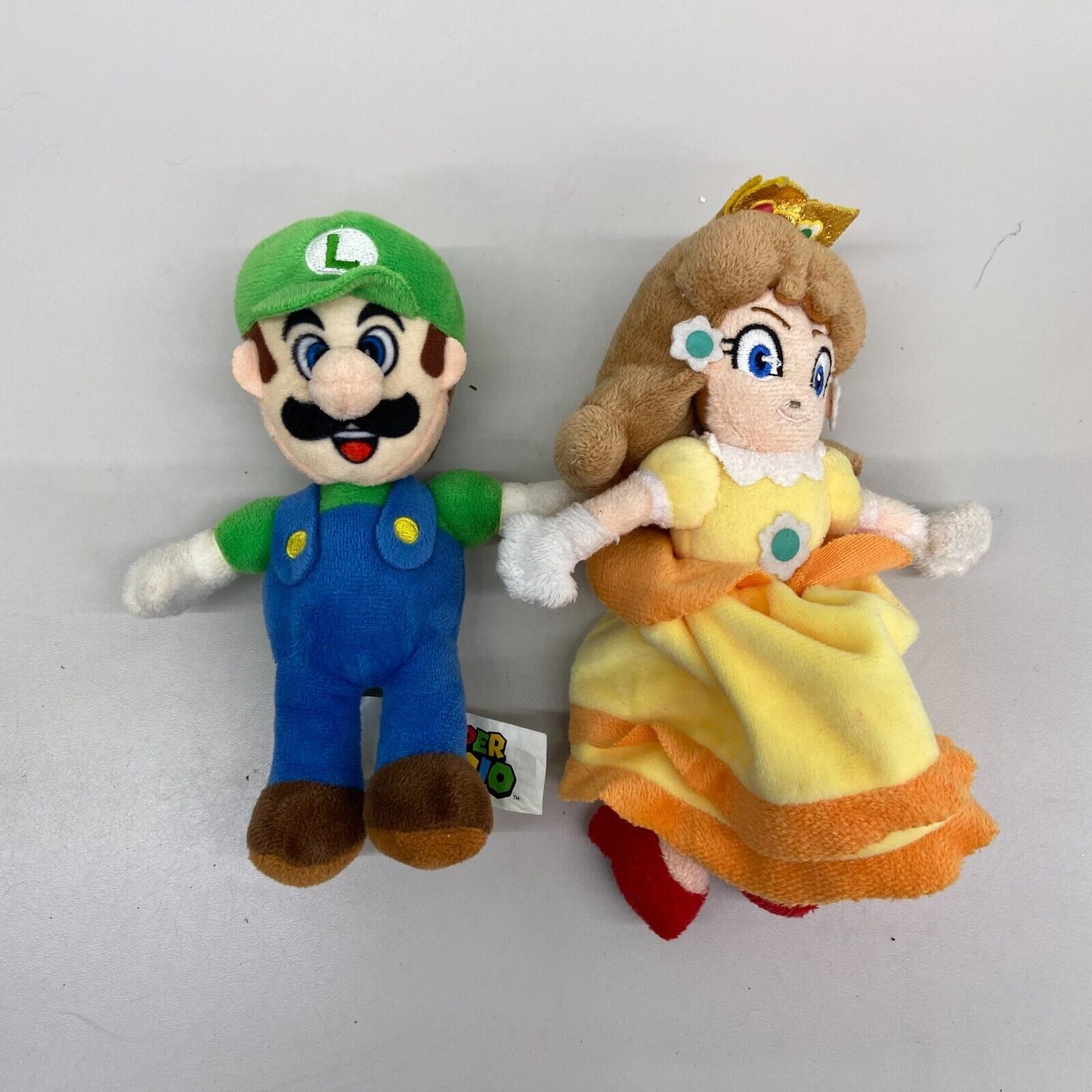 Used Nintendo LOT 7 Super Mario Plush Doll Figure Toys Mario Yoshi Bowser Daisy - Warehouse Toys