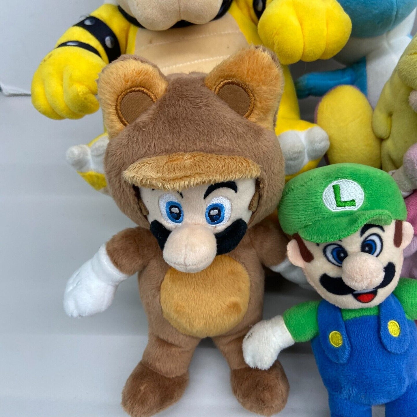 Used Nintendo LOT 7 Super Mario Plush Doll Figure Toys Mario Yoshi Bowser Daisy - Warehouse Toys