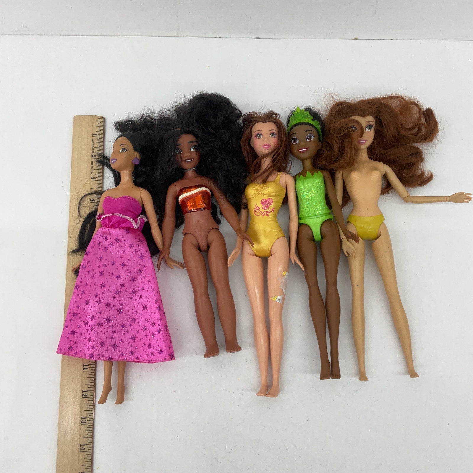 Various Doll Toys Lot Hasbro Disney Multicolor Plastic Play Doll Lot - Warehouse Toys