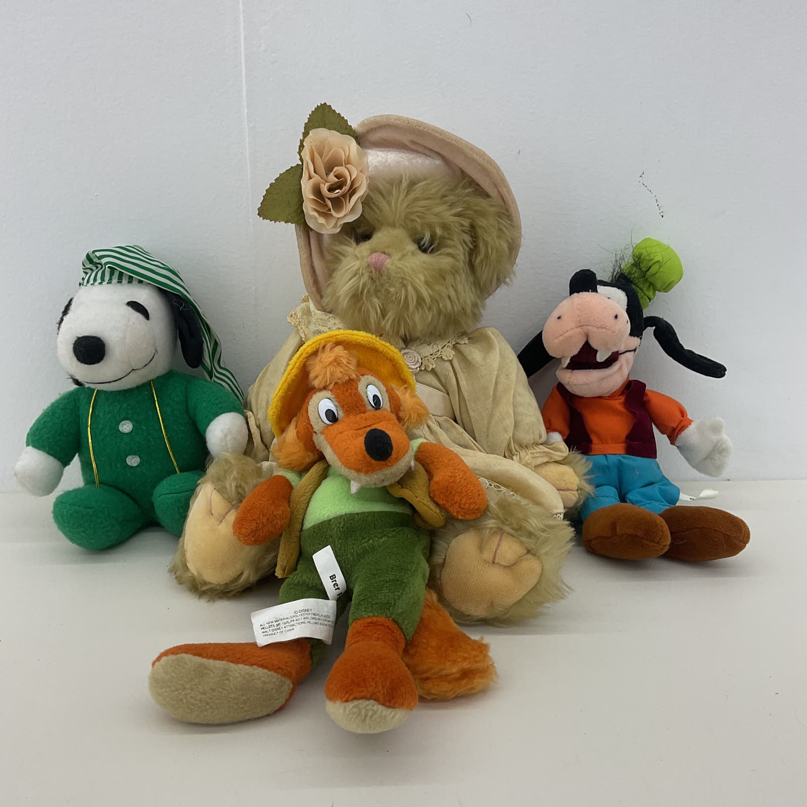 Various Mixed Plush LOT Disney Brer Fox Boyds Teddy Bear Snoopy Goofy Stuffed - Warehouse Toys