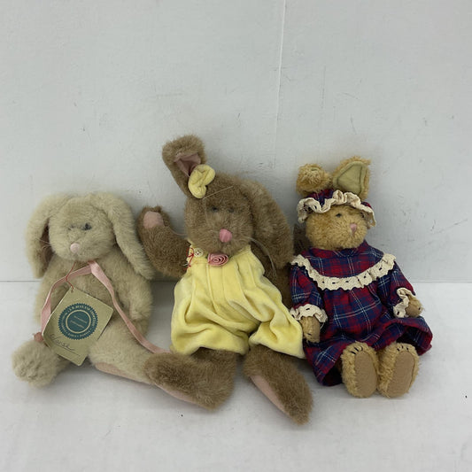 Various Plush Lot Bunny Bear Boyds Collection Brown Plush Stuffed Animals - Warehouse Toys