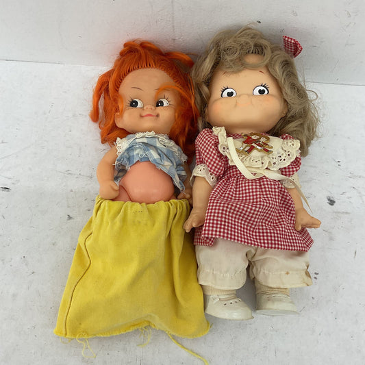 Various Vintage Doll Lot Campbell's Soup Toy Red Blonde Hair 80s - Warehouse Toys