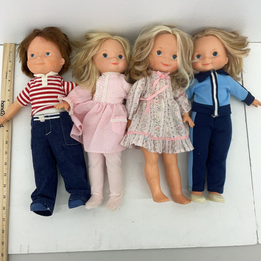 Various Vintage Dolls Lot Fisher Price 70s Lot of 4 Used - Warehouse Toys