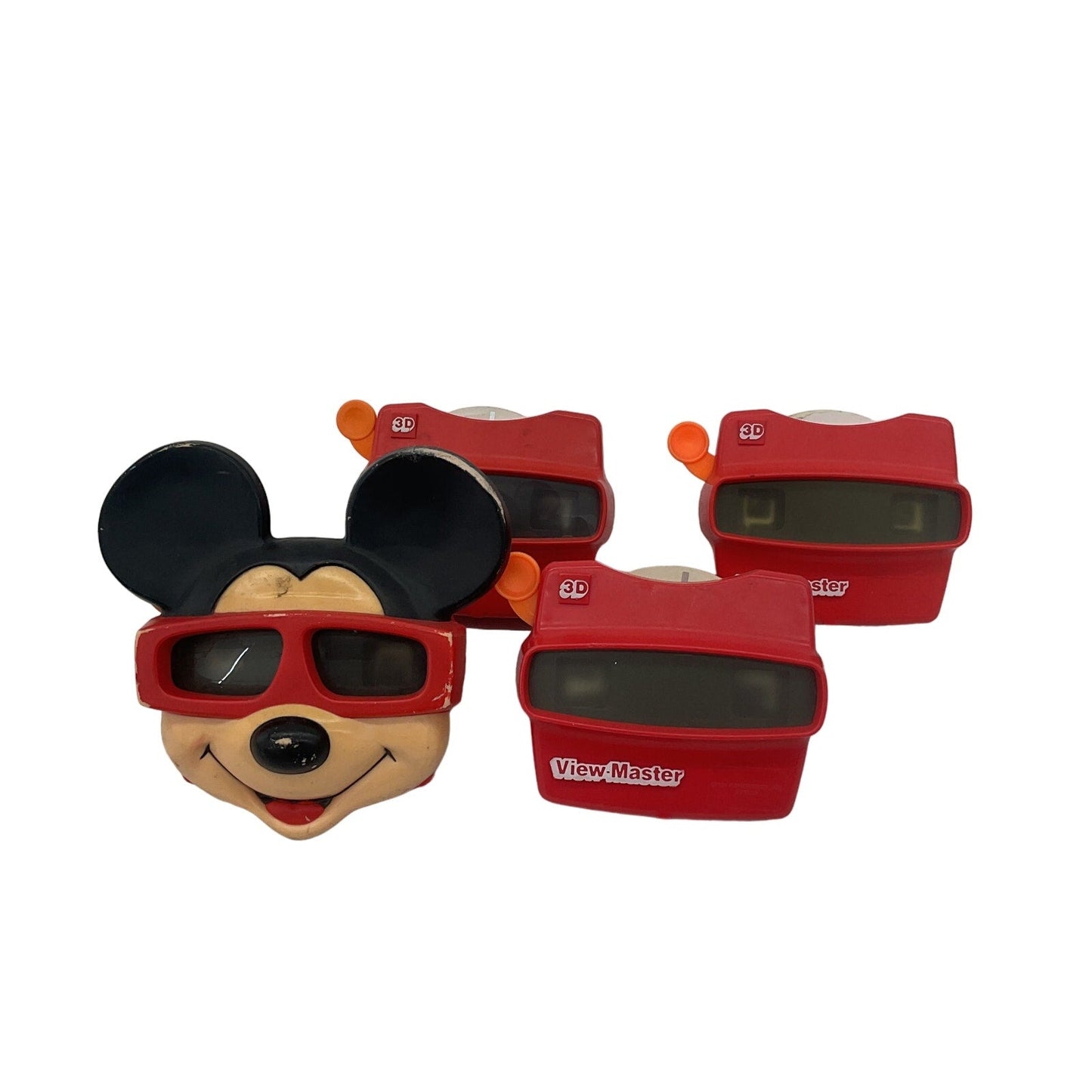 View Master Classic Viewer Toys Preowned LOT Red Mickey Mouse Mixed Loose - Warehouse Toys