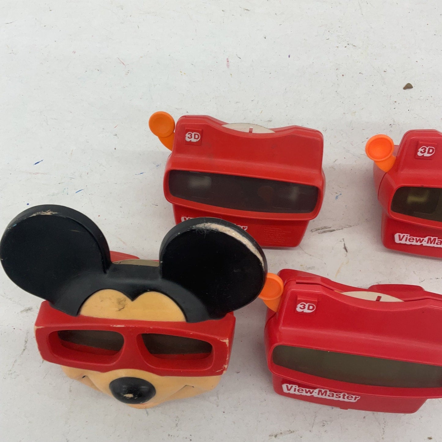 View Master Classic Viewer Toys Preowned LOT Red Mickey Mouse Mixed Loose - Warehouse Toys