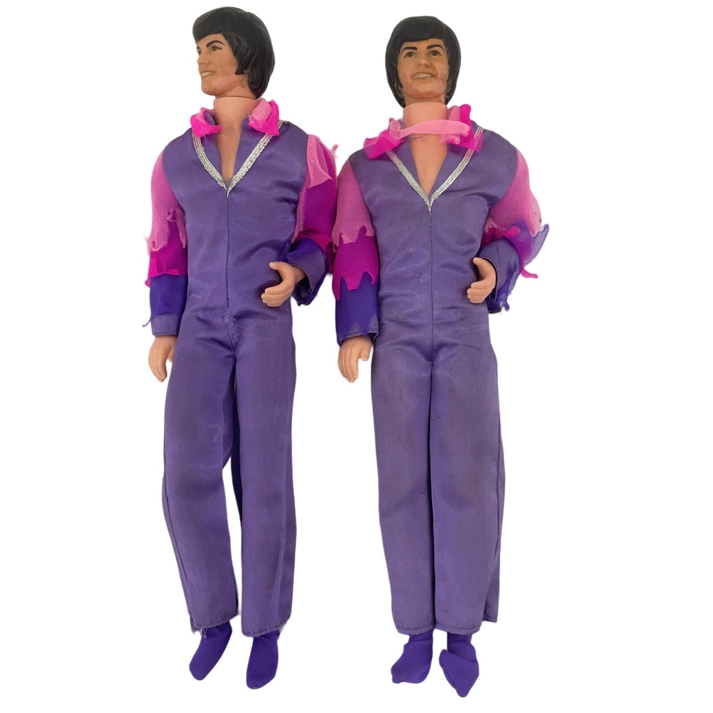 Vintage 1970s Mattel Barbie Donny Osmond in Purple Outfit Preowned Dolls LOT 2 - Warehouse Toys