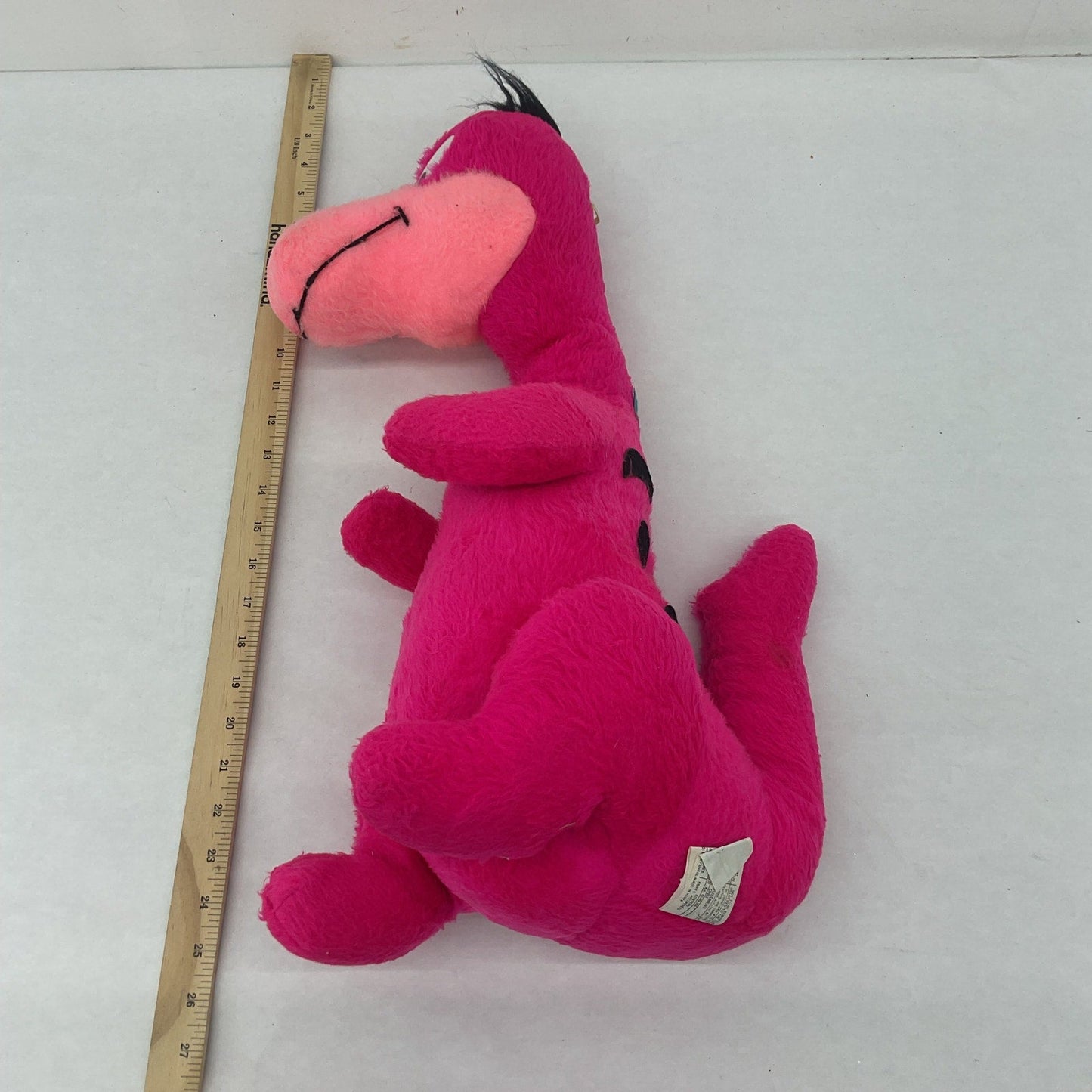 Vintage 1980 Mighty Star Large 25" Dino Flintstones Dinosaur Pet Plush Doll 80s - Warehouse Toys