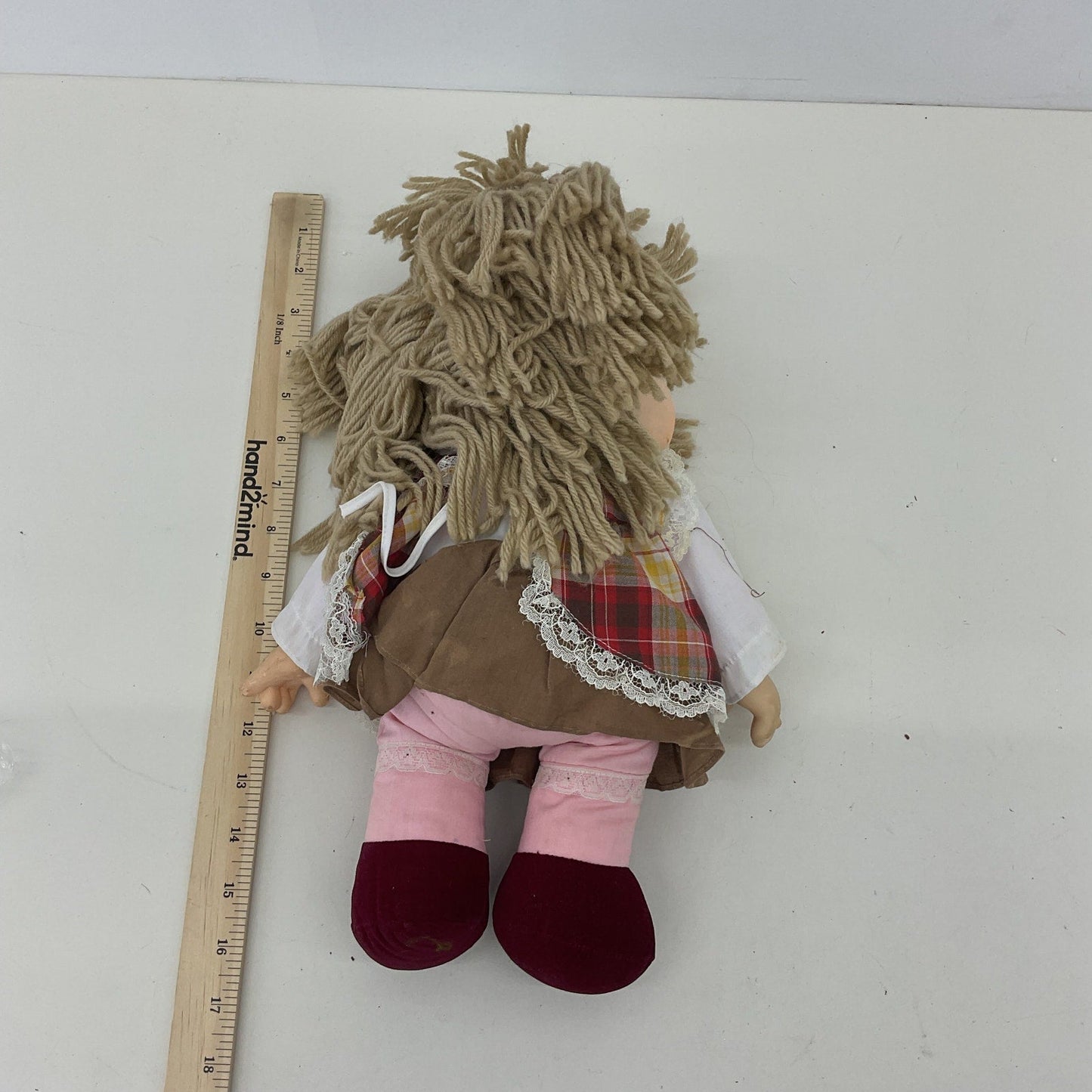 Vintage 1980 Shin Co Ice Cream Doll Rubber Head Yarn Hair Play Baby Doll - Warehouse Toys