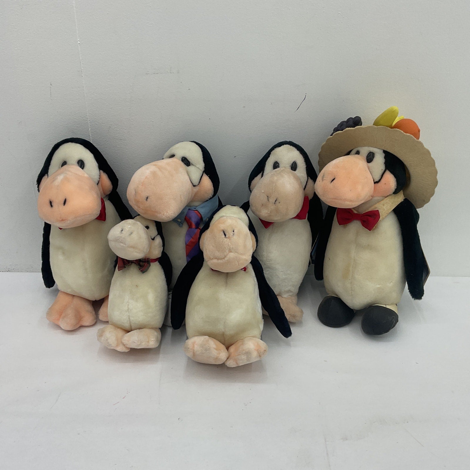 Vintage 1980s Dakin Bloom County Opus the Penguin Character Plush Dolls LOT - Warehouse Toys