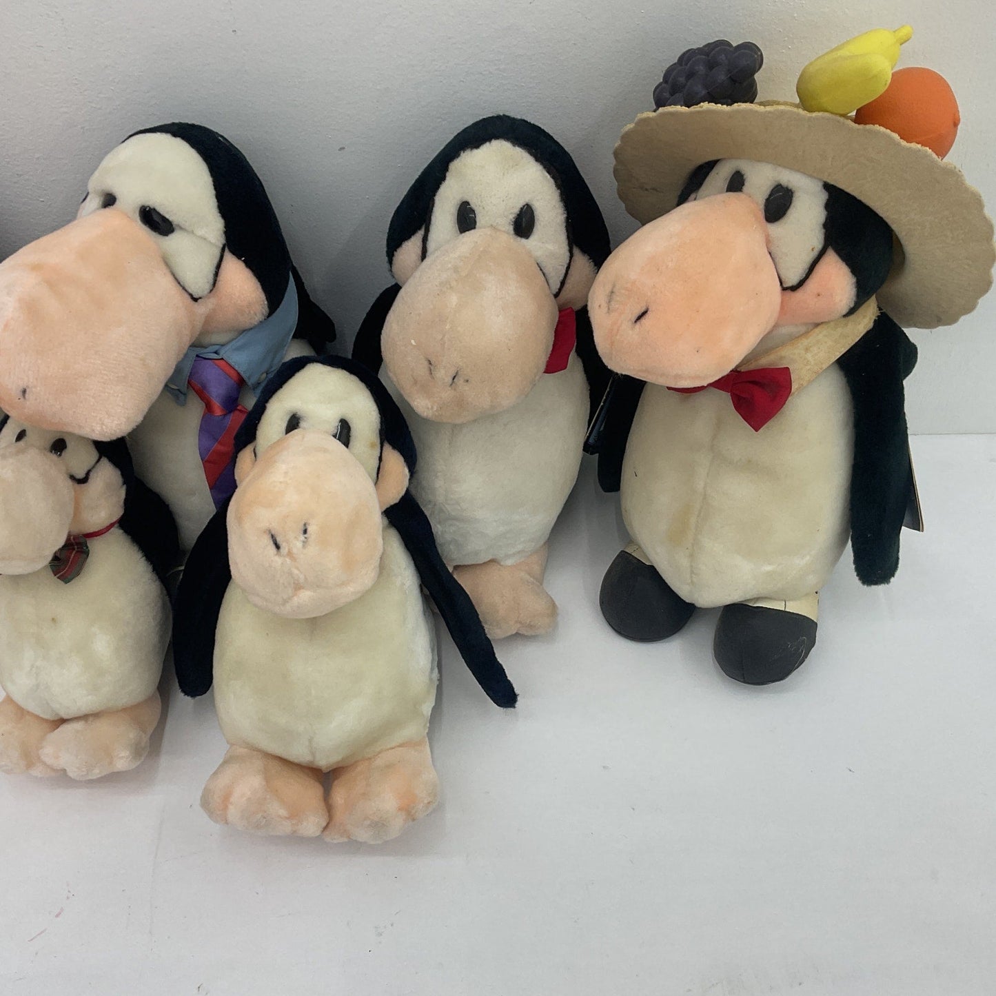 Vintage 1980s Dakin Bloom County Opus the Penguin Character Plush Dolls LOT - Warehouse Toys