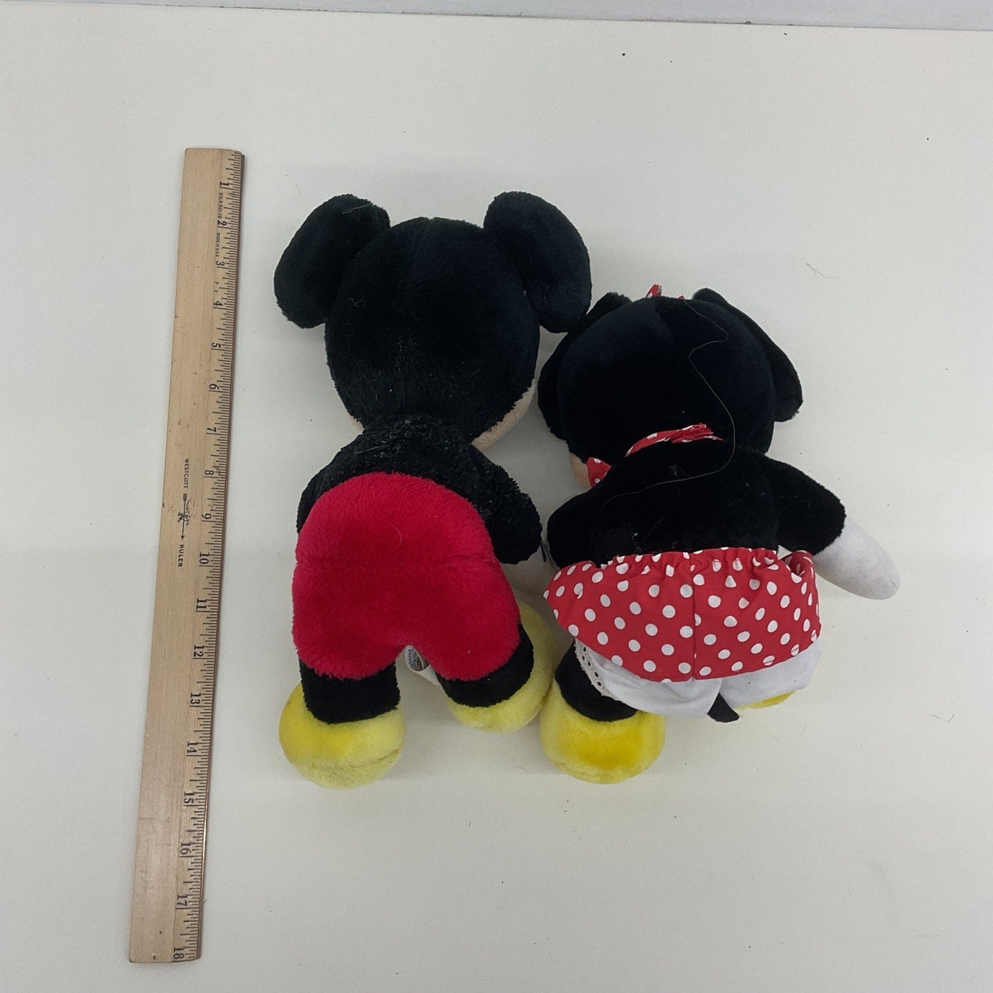 Vintage 1980s Disney Classic Characters Mickey Minnie Mouse Plush Dolls - Warehouse Toys