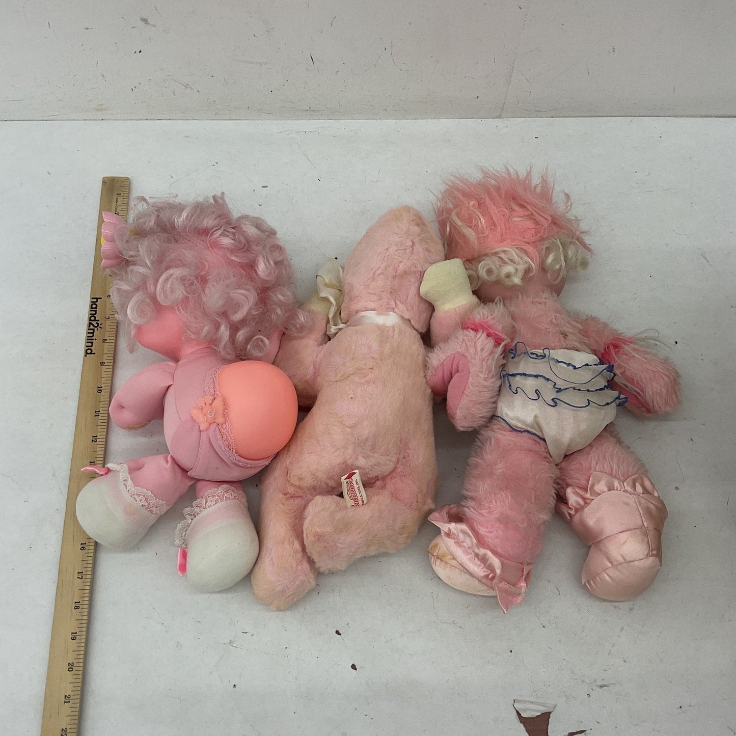 Vintage 1980s LOT 3 Baby Blinkens Wonder Whims & Rubber Faced Baby Doll Pink - Warehouse Toys