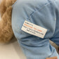 Vintage 1980s Prestige Brown Teddy Bear in Blue Outfit Plush Doll Toy Doll - Warehouse Toys
