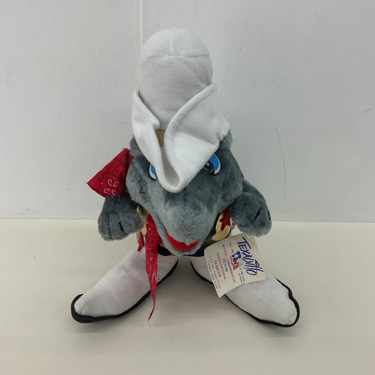 Vintage 1980s Texas Mascot Texadillo Gray Plush Stuffed Animal - Preowned - Warehouse Toys