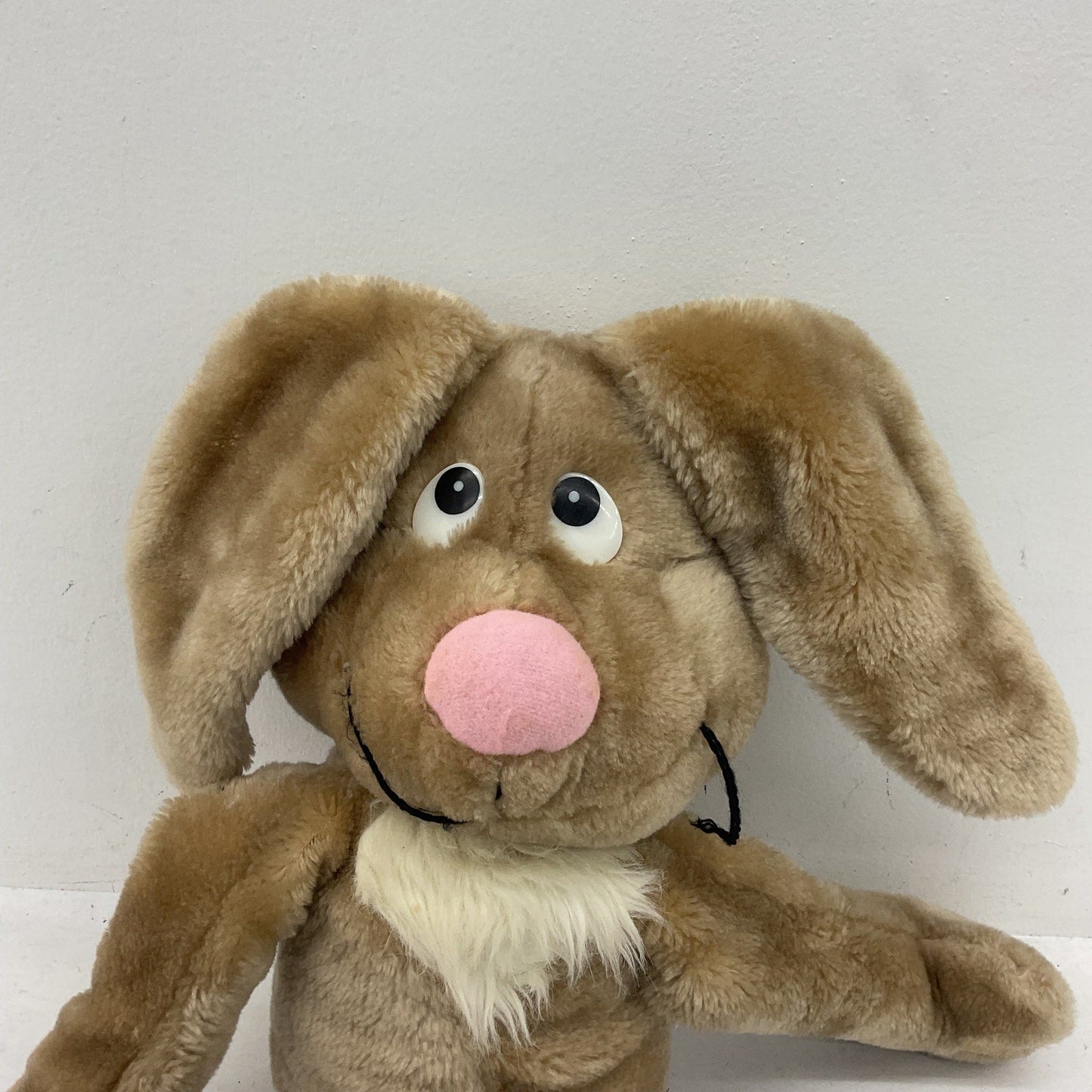 Vintage 1982 Brown Russ Berrie Easter Bunny Rabbit Jumbo Large Plush Doll Toy - Warehouse Toys