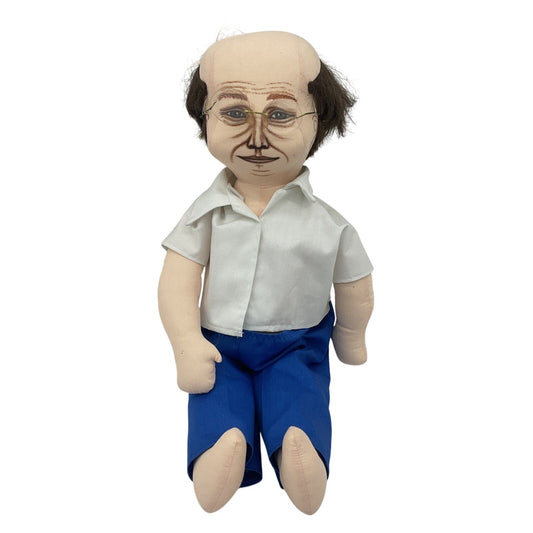 Vintage 1986 Preowned People Of Every Stripe Bald Man Artist Doll in Glasses - Warehouse Toys