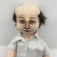 Vintage 1986 Preowned People Of Every Stripe Bald Man Artist Doll in Glasses - Warehouse Toys