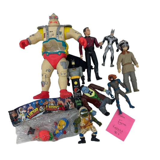 Vintage 1990s Random Mixed Action Figures TMNT Krang Robot Body Star Wars Etc - Warehouse Toys