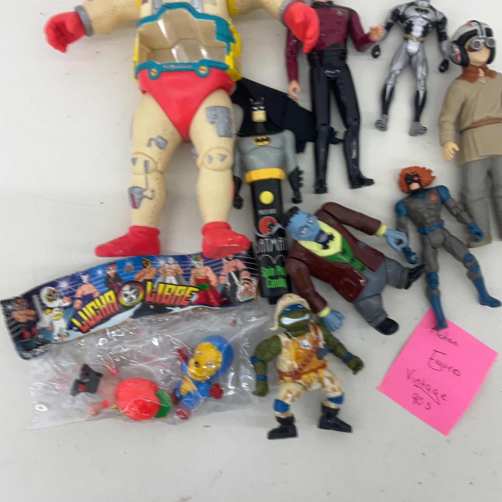 Vintage 1990s Random Mixed Action Figures TMNT Krang Robot Body Star Wars Etc - Warehouse Toys