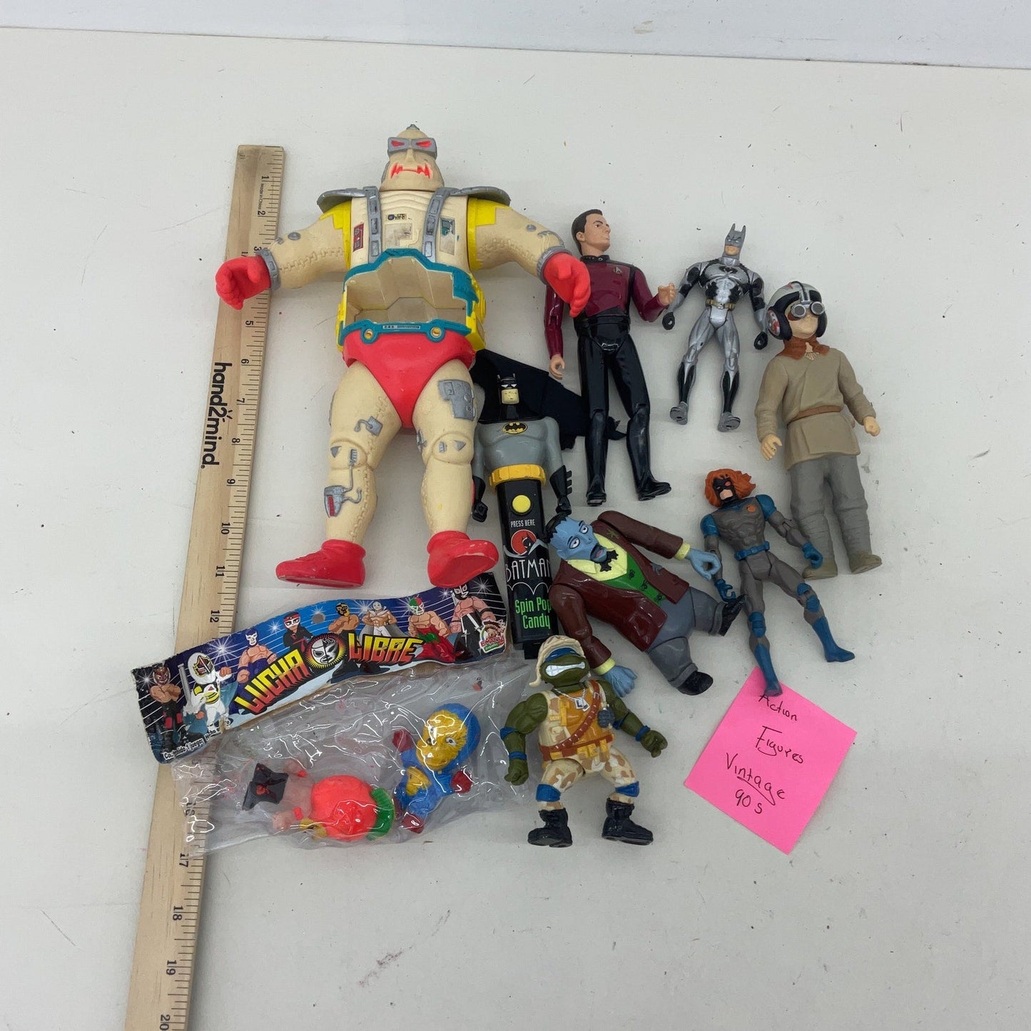 Vintage 1990s Random Mixed Action Figures TMNT Krang Robot Body Star Wars Etc - Warehouse Toys