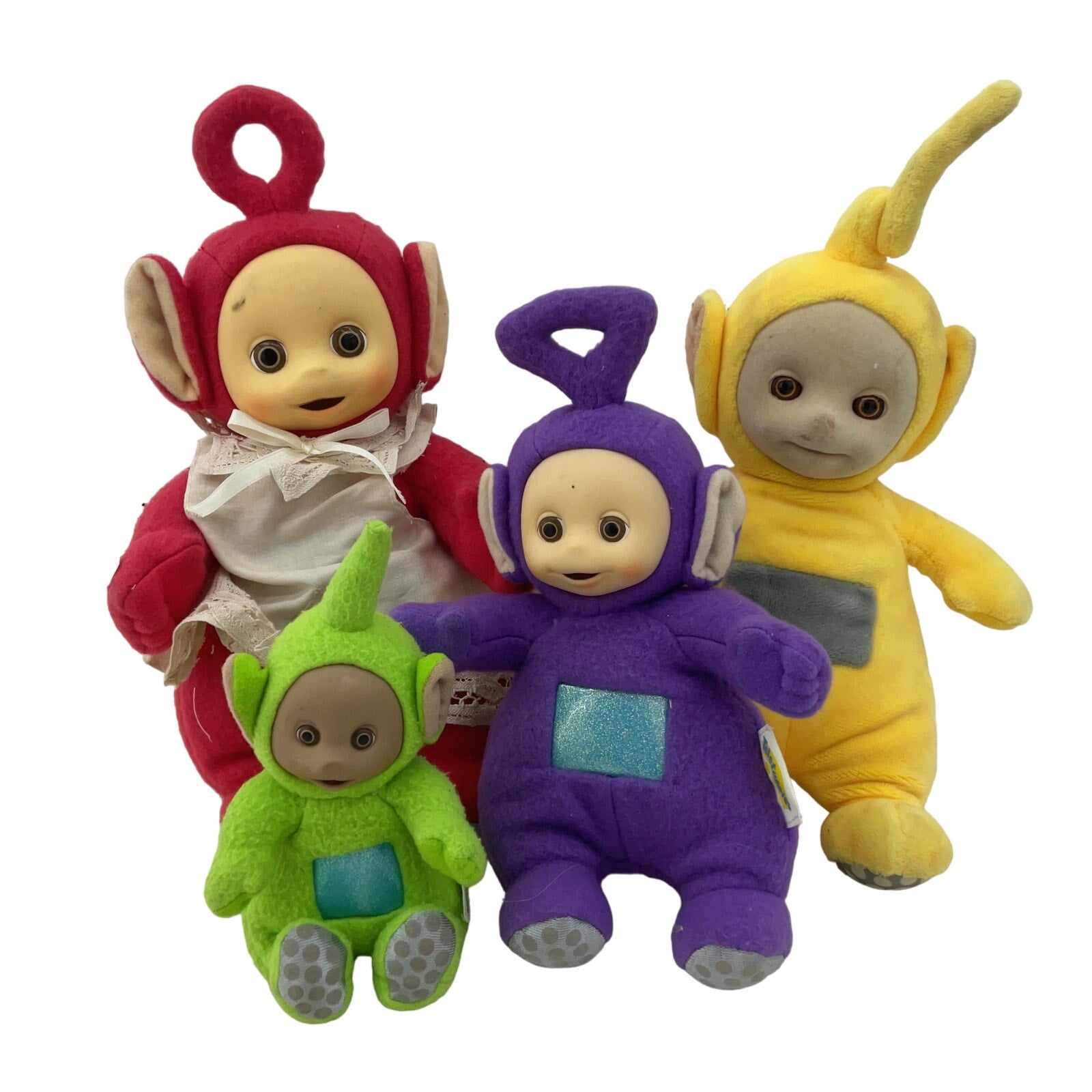 Vintage 1990s Teletubbies Y2K Plush Dolls Dipsy Laa Laa Tinky Winky Po Rare - Warehouse Toys