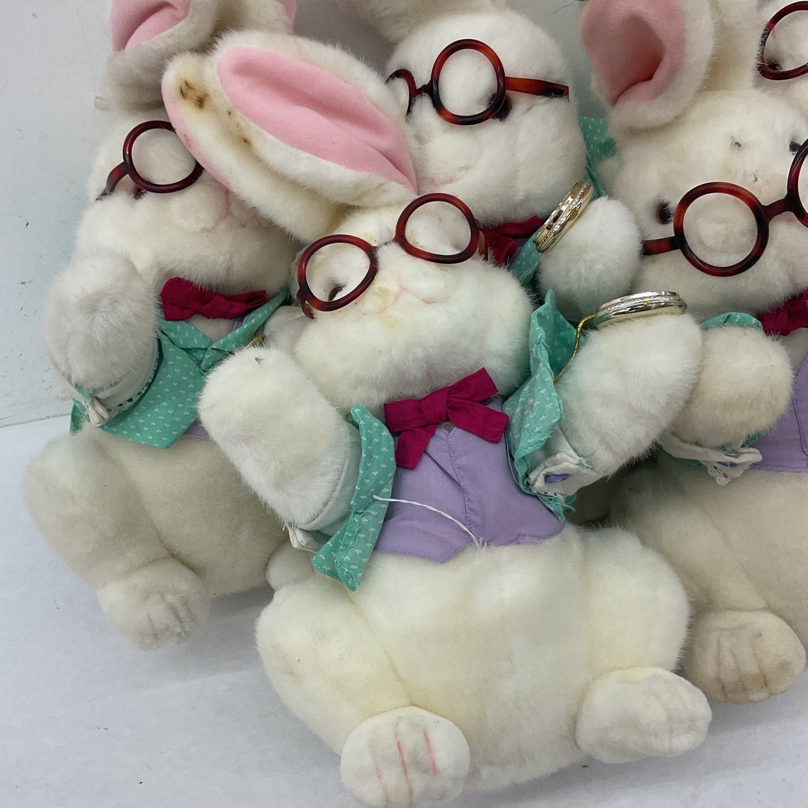 Vintage 1991 Target Preowned White Rabbit Plush LOT Alice in Wonderland 5 lbs - Warehouse Toys