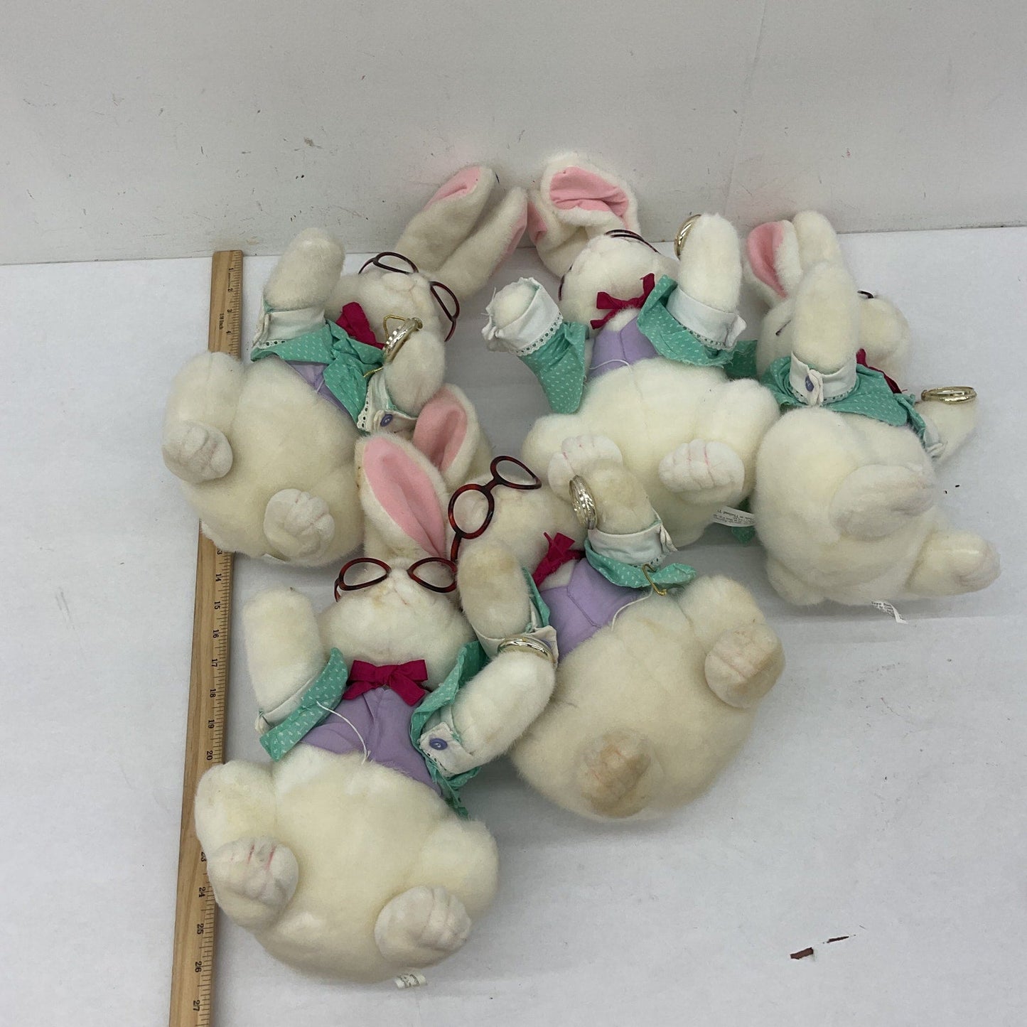 Vintage 1991 Target Preowned White Rabbit Plush LOT Alice in Wonderland 5 lbs - Warehouse Toys