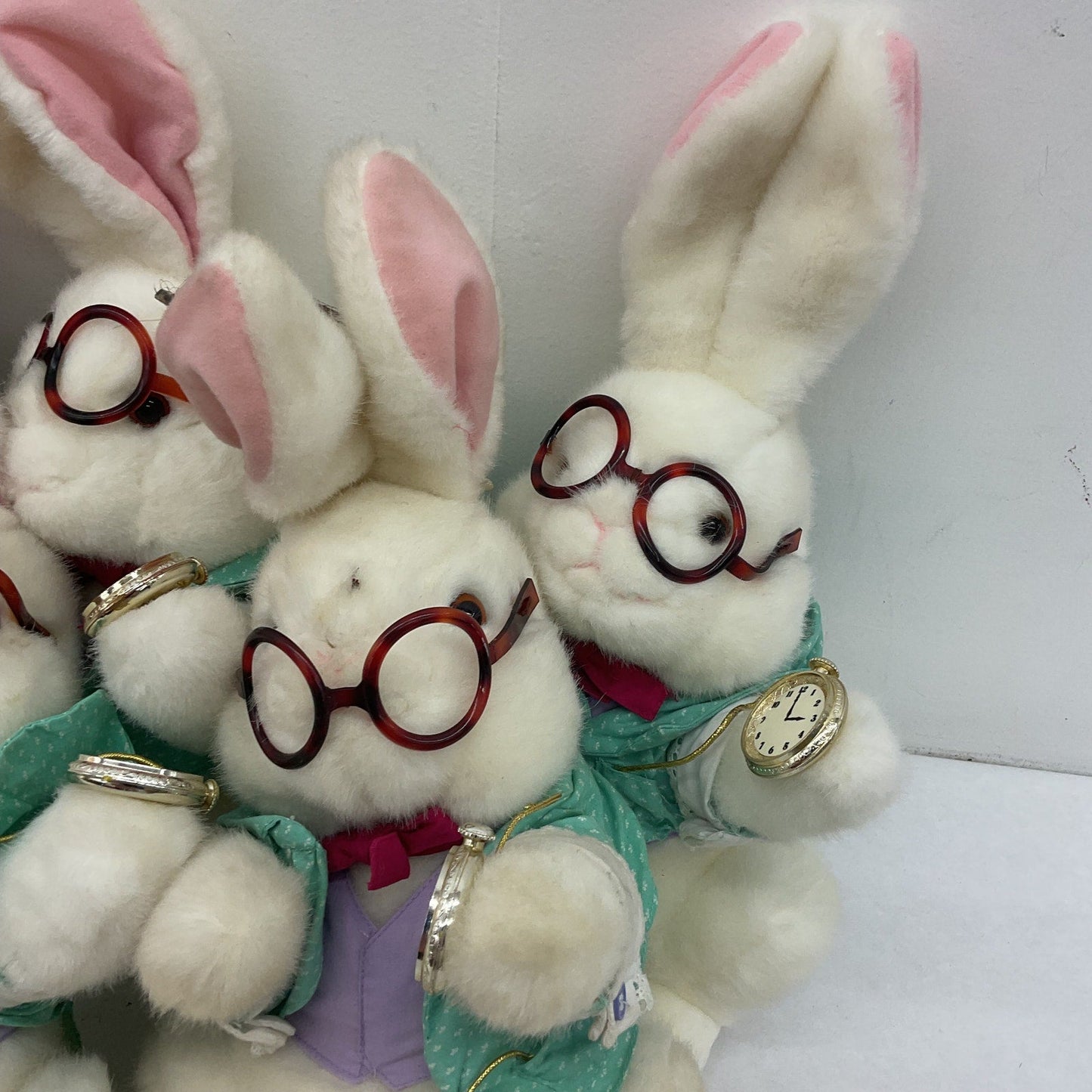 Vintage 1991 Target Preowned White Rabbit Plush LOT Alice in Wonderland 5 lbs - Warehouse Toys