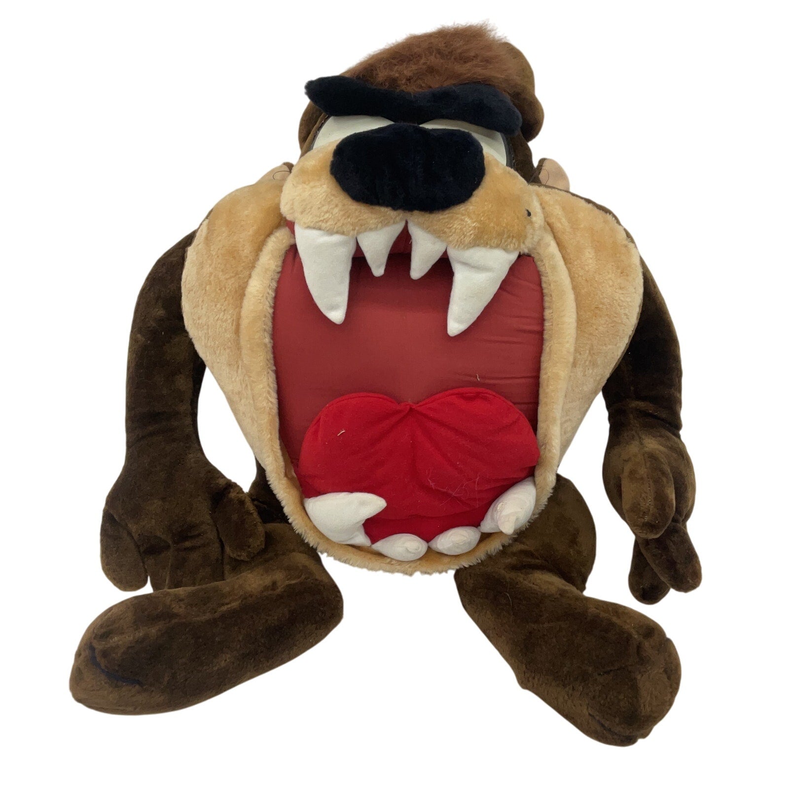 Vintage 1995 Ace Novelty Looney Tunes Jumbo Large Taz Tazmanian Devil Plush Doll - Warehouse Toys