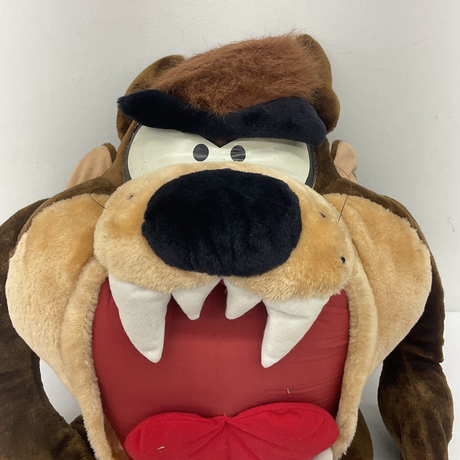 Vintage 1995 Ace Novelty Looney Tunes Jumbo Large Taz Tazmanian Devil Plush Doll - Warehouse Toys