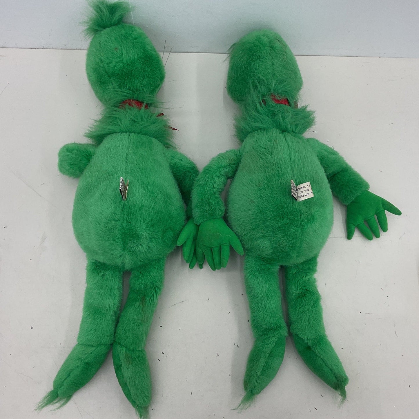 Vintage 1997 LOT 2 Macy's Green Large Grinch Who Stole Xmas Dr. Seuss Plush Toys - Warehouse Toys