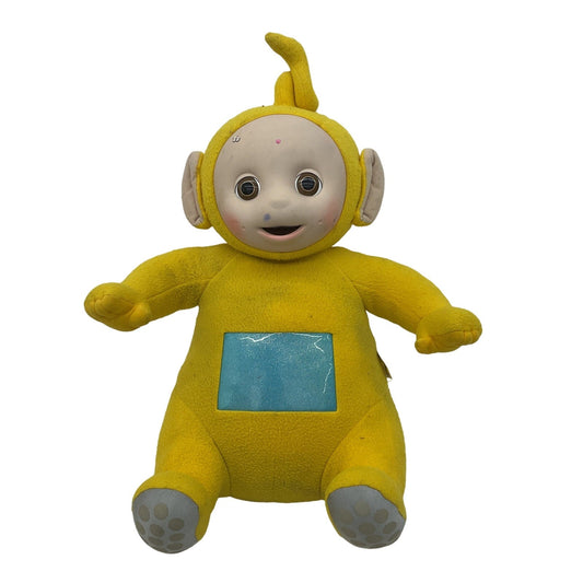 Vintage 1998 Hasbro Teletubbies Laa Laa Interactive Plush SOLD AS IS UNTESTED - Warehouse Toys