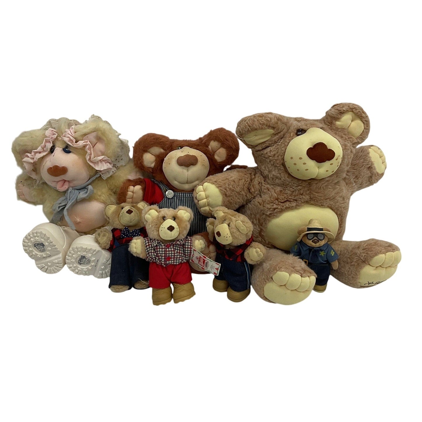 Vintage 5 lbs LOT Preowned Xavier Roberts Furskins Country Home Teddy Bears - Warehouse Toys