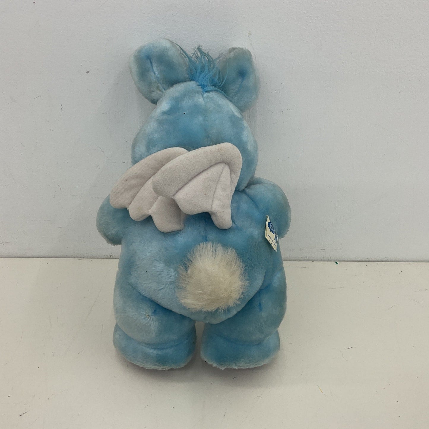 Vintage 80s Wuzzles Hippo Disney Hasbro Softies Blue Stuffed Animal - Preowned - Warehouse Toys