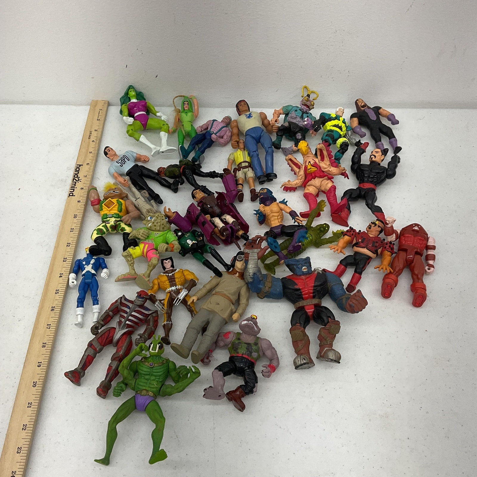 Vintage 90s Action Figures X - Men TMNT Power Rangers Rambo Universal Monster - Warehouse Toys