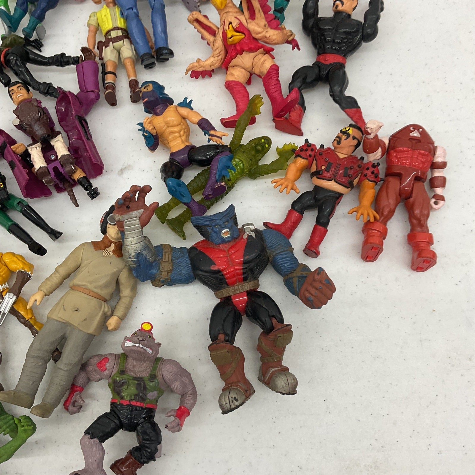 Vintage 90s Action Figures X - Men TMNT Power Rangers Rambo Universal Monster - Warehouse Toys