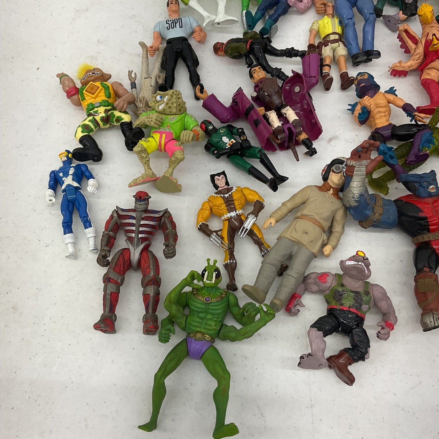 Vintage 90s Action Figures X - Men TMNT Power Rangers Rambo Universal Monster - Warehouse Toys